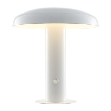Suillius 11" Contemporary Bohemian Rechargeable/Cordless Iron Integrated LED Mushroom Table Lamp - JONATHAN Y
